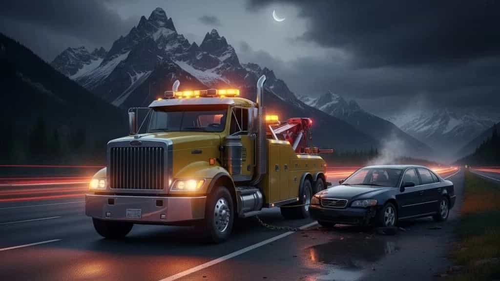 یدک کش فوری در آزادراه قزوین